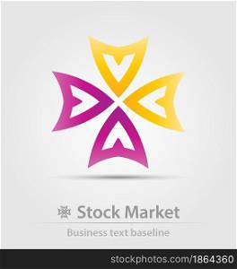 Stock market business icon for creative design. Stock market business icon