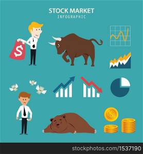 stock market infographic