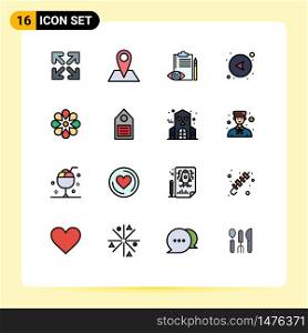 Stock Vector Icon Pack of 16 Line Signs and Symbols for celebrate, left, backlog, network, arrows Editable Creative Vector Design Elements