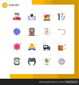Stock Vector Icon Pack of 16 Line Signs and Symbols for file, develop, letter, coding, money Editable Pack of Creative Vector Design Elements