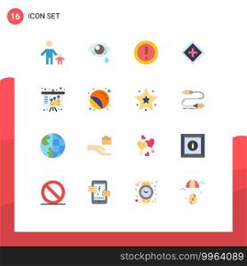 Stock Vector Icon Pack of 16 Line Signs and Symbols for service, help, sad, customer, question Editable Pack of Creative Vector Design Elements