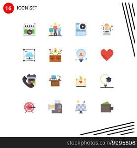 Stock Vector Icon Pack of 16 Line Signs and Symbols for share, hat, document, man, harlequin Editable Pack of Creative Vector Design Elements