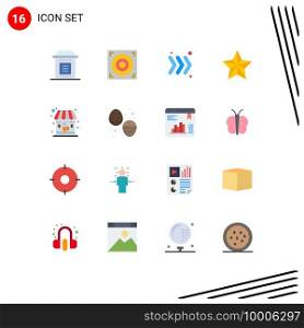 Stock Vector Icon Pack of 16 Line Signs and Symbols for shop, cafe, arrow, star, festival Editable Pack of Creative Vector Design Elements