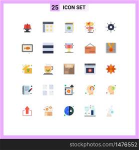 Stock Vector Icon Pack of 25 Line Signs and Symbols for biology, direction, web, board, file Editable Vector Design Elements