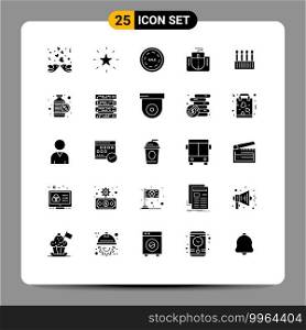 Stock Vector Icon Pack of 25 Line Signs and Symbols for buds, computer, commerce, mouse interface, mouse Editable Vector Design Elements