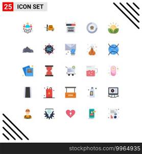 Stock Vector Icon Pack of 25 Line Signs and Symbols for crops, report, news, graph, business Editable Vector Design Elements