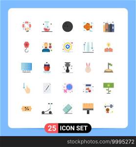 Stock Vector Icon Pack of 25 Line Signs and Symbols for document, history, experiment, thanksgiving, fish Editable Vector Design Elements