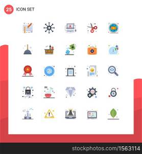 Stock Vector Icon Pack of 25 Line Signs and Symbols for education, back to school, network, system, error Editable Vector Design Elements
