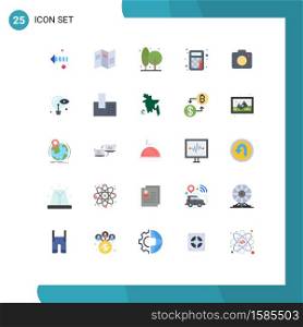 Stock Vector Icon Pack of 25 Line Signs and Symbols for image, calculation, crops, math, accounting Editable Vector Design Elements