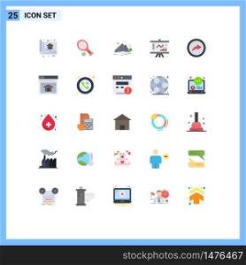 Stock Vector Icon Pack of 25 Line Signs and Symbols for management, chart, sport, business, mountain Editable Vector Design Elements