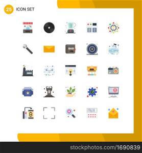 Stock Vector Icon Pack of 25 Line Signs and Symbols for online, measuring, electronics, jug, baking Editable Vector Design Elements