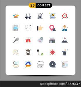 Stock Vector Icon Pack of 25 Line Signs and Symbols for paper, marketing, valuable, ads, prayer Editable Vector Design Elements