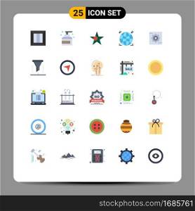 Stock Vector Icon Pack of 25 Line Signs and Symbols for setting, multimedia, product, music, star Editable Vector Design Elements