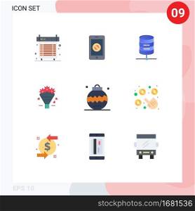 Stock Vector Icon Pack of 9 Line Signs and Symbols for wedding, love, no, popcone, money Editable Vector Design Elements