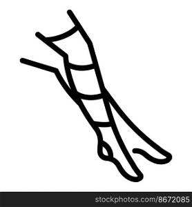 Stockings heels icon outline vector. Woman varicose. Blood circulation. Stockings heels icon outline vector. Woman varicose