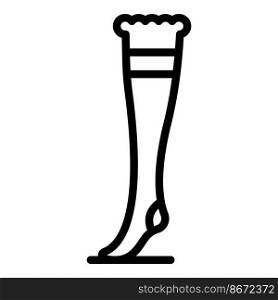 Stockings icon outline vector. Varicose blood. Venous female. Stockings icon outline vector. Varicose blood