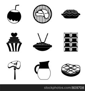 Stodge icons set. Simple set of 9 stodge vector icons for web isolated on white background. Stodge icons set, simple style