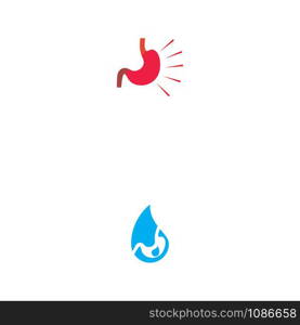 stomach care icon designs concept vector illustration