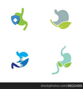 stomach care icon designs concept vector illustration