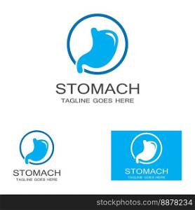 stomach health and stomach care logo design