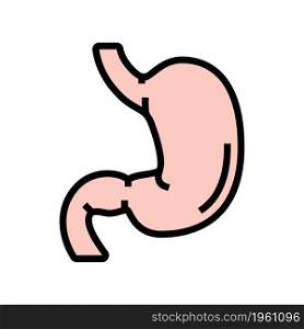 stomach human organ color icon vector. stomach human organ sign. isolated symbol illustration. stomach human organ color icon vector illustration