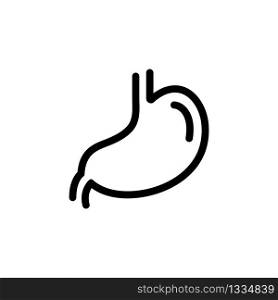 Stomach icon on a white background. Vector EPS 10
