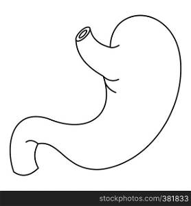 Stomach icon. Outline illustration of stomach vector icon for web. Stomach icon, outline style