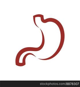 Stomach logo icon illustration vector flat and symbol design