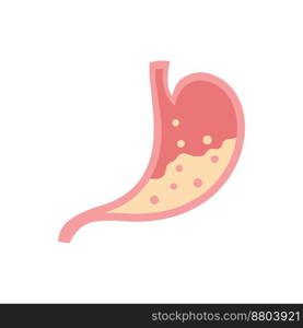 Stomach logo icon illustration vector flat design