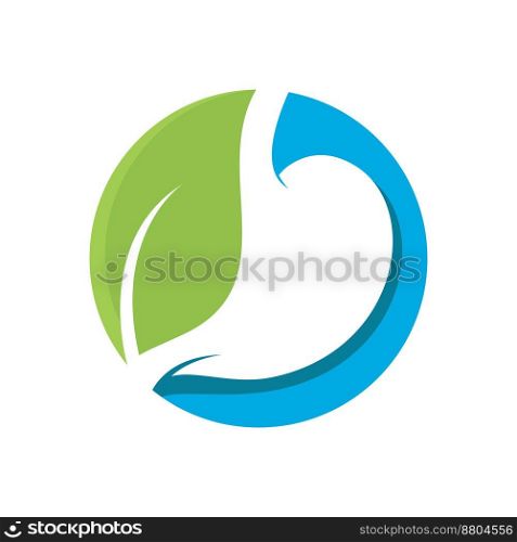 Stomach logo icon illustration vector flat design