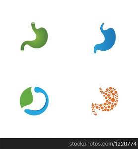 stomach logo template vector icon