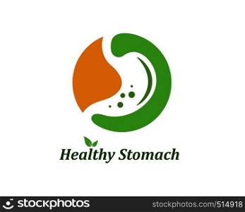 stomach vector illustration design template