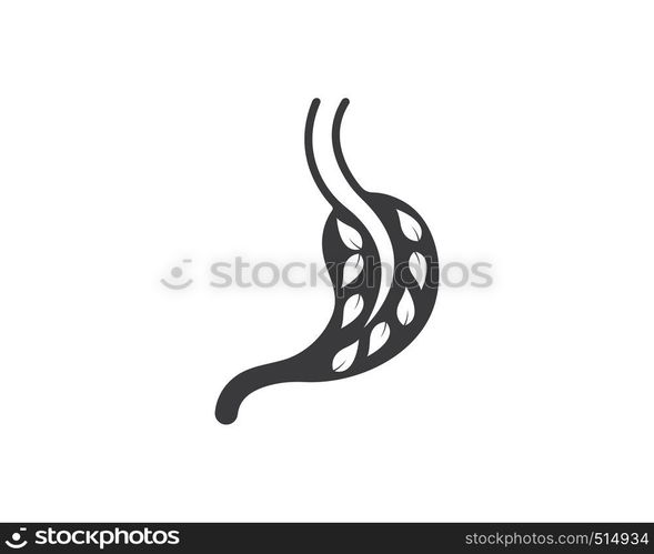 stomach vector illustration design template