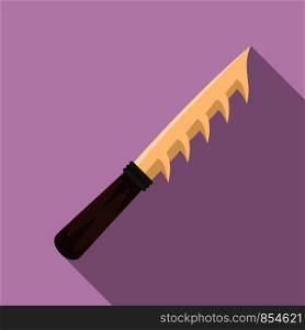 Stone age knife icon. Flat illustration of stone age knife vector icon for web design. Stone age knife icon, flat style