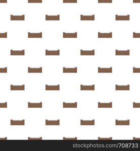 Stone fence pattern seamless in flat style for any design. Stone fence pattern seamless