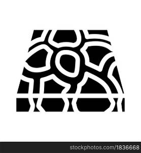 stone floor glyph icon vector. stone floor sign. isolated contour symbol black illustration. stone floor glyph icon vector illustration