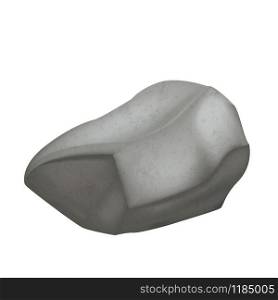 Stone Gravel Cobble Boulder Heavy Material Vector. Solid Hard Stone Cliff Mountain Stuff For Build Stony Fence. Natural Block Slate Concept Template Colored Realistic 3d Illustration. Stone Gravel Cobble Boulder Heavy Material Vector