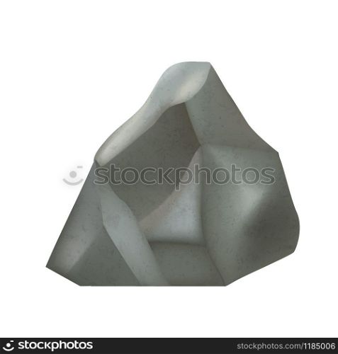 Stone Gravel Decorative Rock Build Stuff Vector. Hard Part Of Surf Rock Mountain, Granite Stone. Stony Geology Mineral Rocky Material Colorful Concept Layout Realistic 3d Illustration. Stone Gravel Decorative Rock Build Stuff Vector