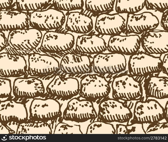 Stone hand-drawn seamless texture