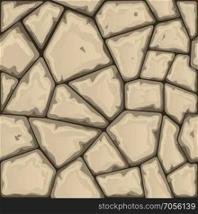 stone seamless pattern. simple brown stone seamless pattern. Vector illustration