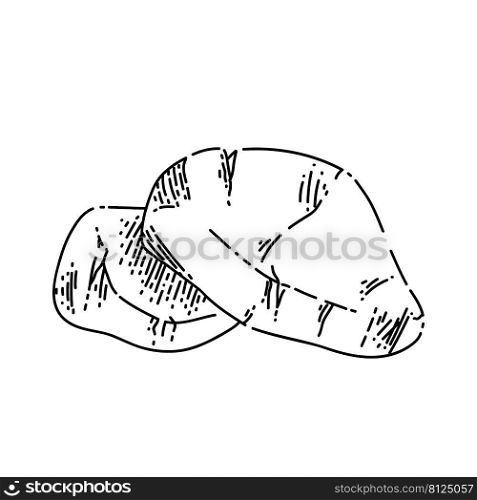 stone sketch hand drawn vector wall surface, old marble, grey mineral. stone sketch hand drawn vector