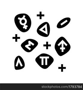stones boho glyph icon vector. stones boho sign. isolated contour symbol black illustration. stones boho glyph icon vector illustration