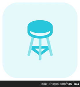 Stool, a seat without back or arms.