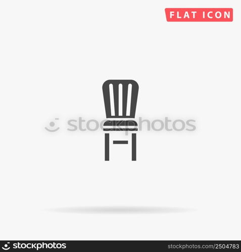Stool, chair flat vector icon. Hand drawn style design illustrations.. Stool, chair flat vector icon. Hand drawn style design illustrations
