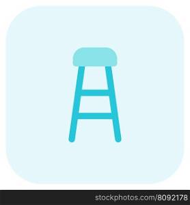Stool with extended legs and a seat.. Stool with extended legs and a seat