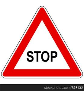 Stop and attention sign