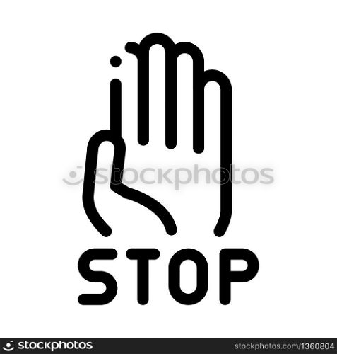 stop bullying icon vector. stop bullying sign. isolated contour symbol illustration. stop bullying icon vector outline illustration