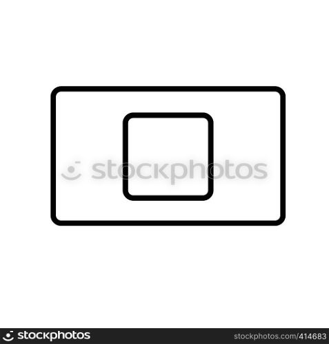 stop button icon on white background. stop button sign. flat style. stop button for your web site design, logo, app, UI.