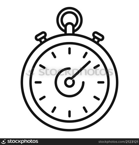 Stop clock icon outline vector. Stopwatch timer. Watch countdown. Stop clock icon outline vector. Stopwatch timer