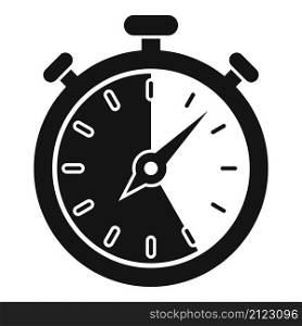 Stop clock icon simple vector. Stopwatch timer. Watch countdown. Stop clock icon simple vector. Stopwatch timer